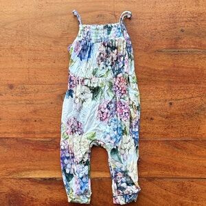 Posh Peanut Hydrangea Kids Romper